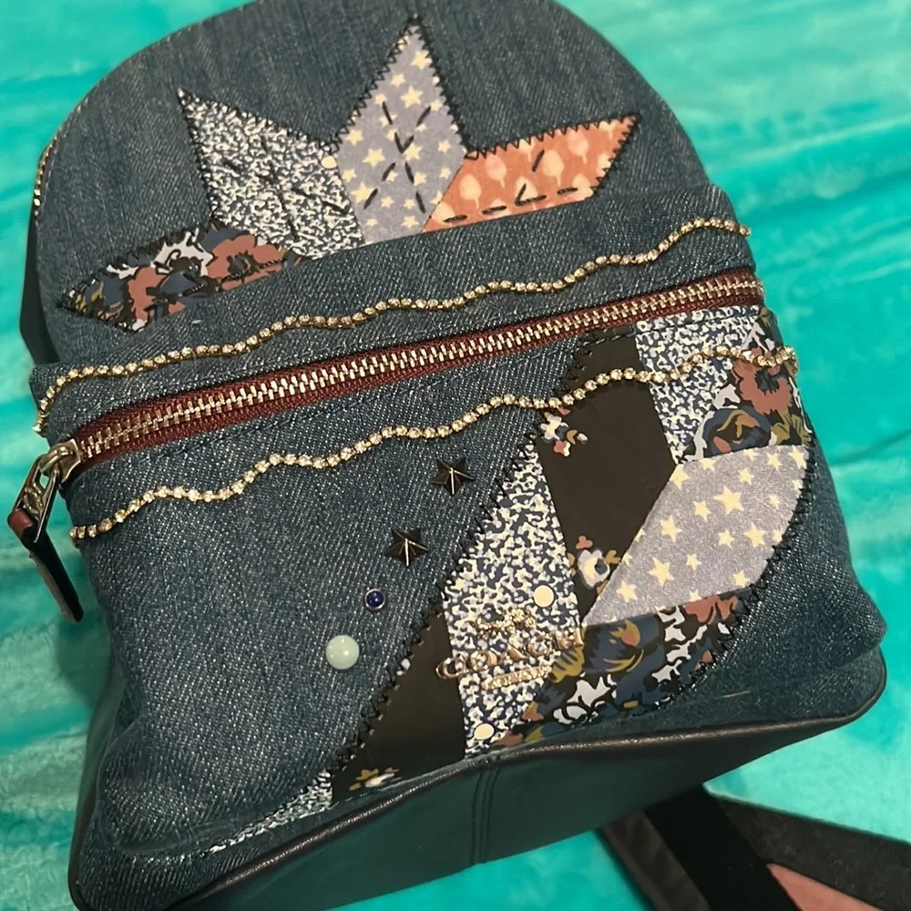 Coach mini denim backpack - Picture 2 of 7